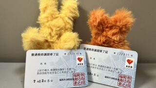 【講習】普通救命講習を受講してきました～